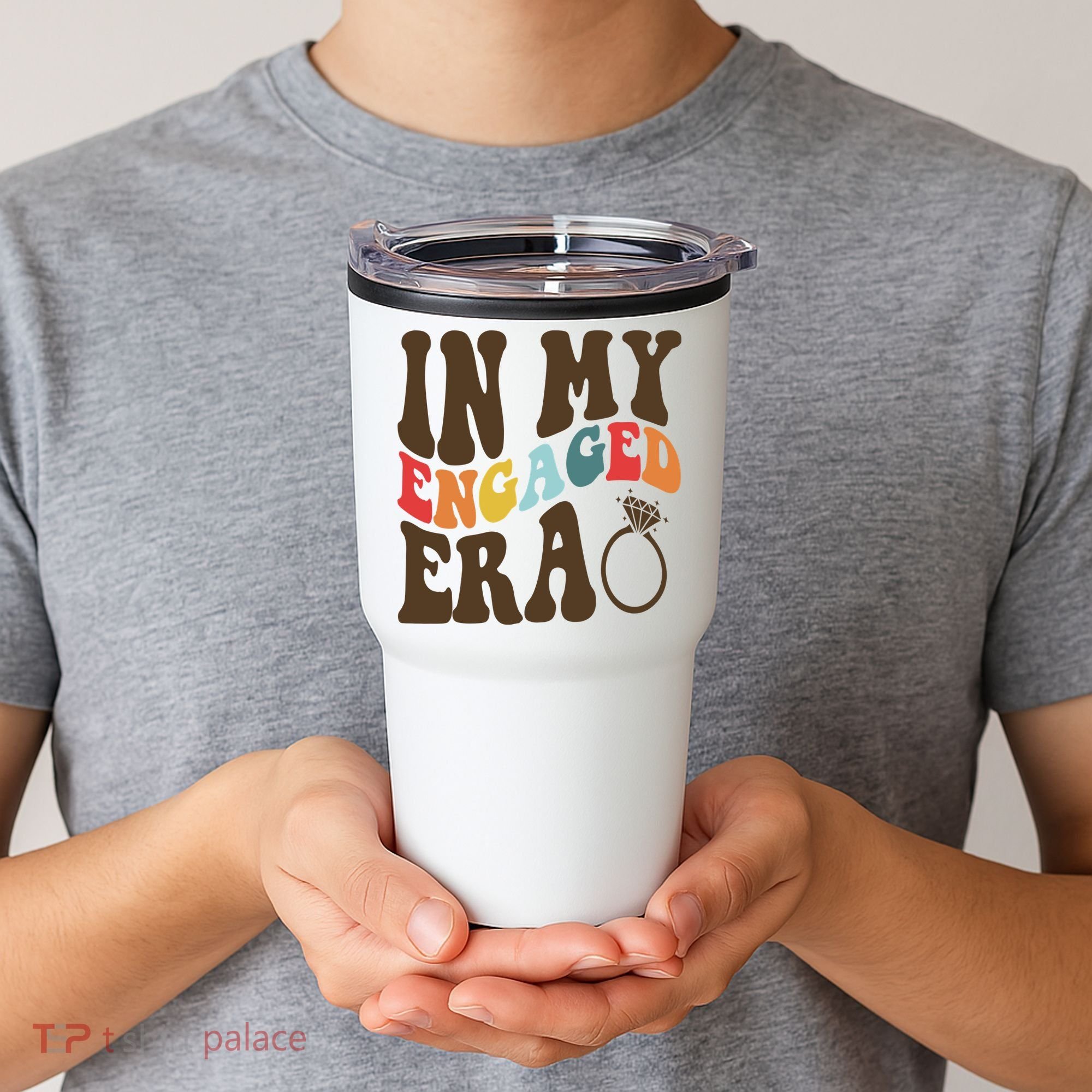 In My Engaged Era Cute Proposal Gift Tumbler