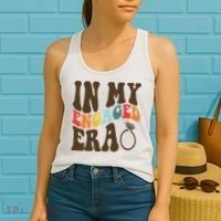 In My Engaged Era Cute Proposal Gift Women's Tank Top thumb 2