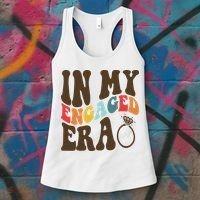 In My Engaged Era Cute Proposal Gift Women's Tank Top thumb 3
