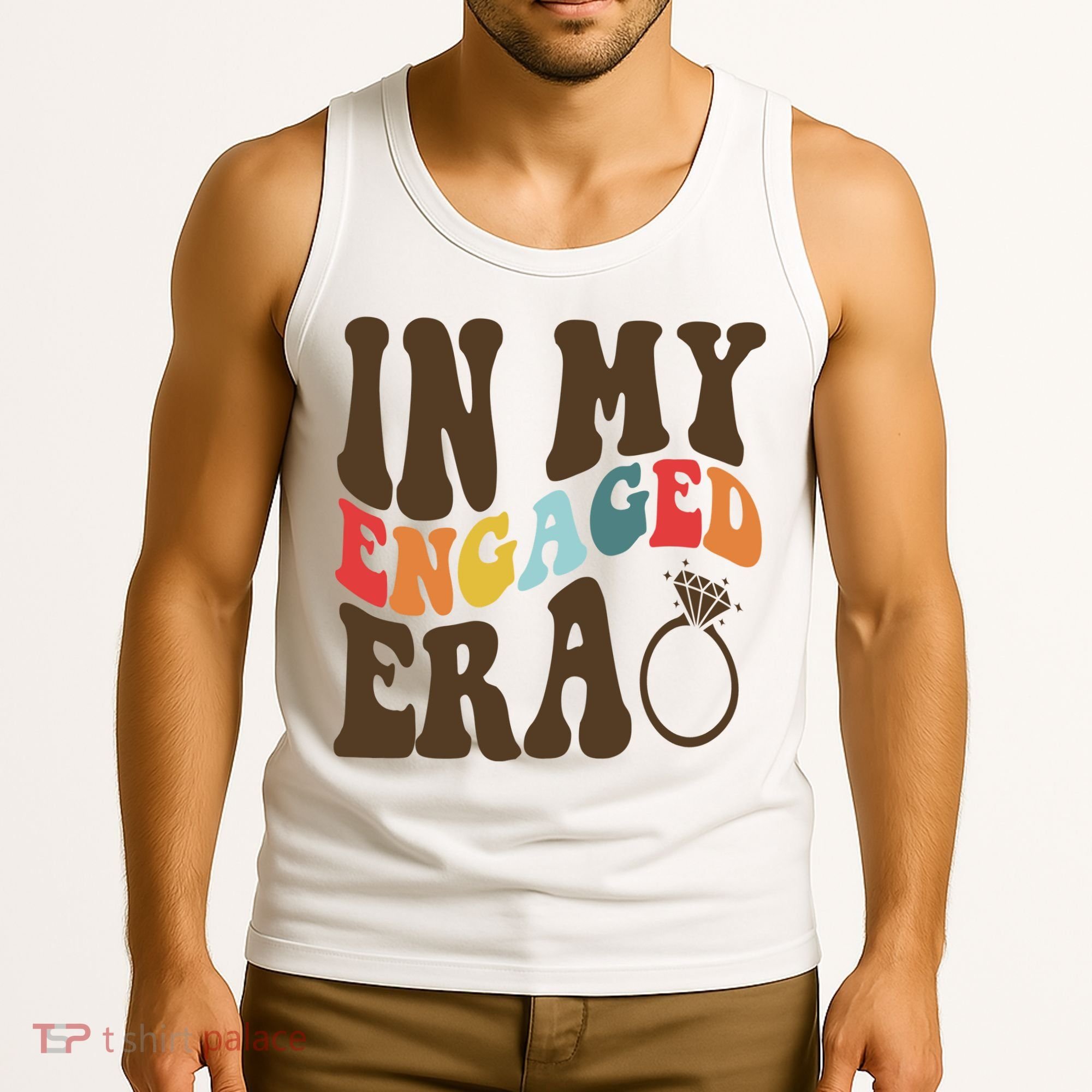 In My Engaged Era Cute Proposal Gift Tank Top