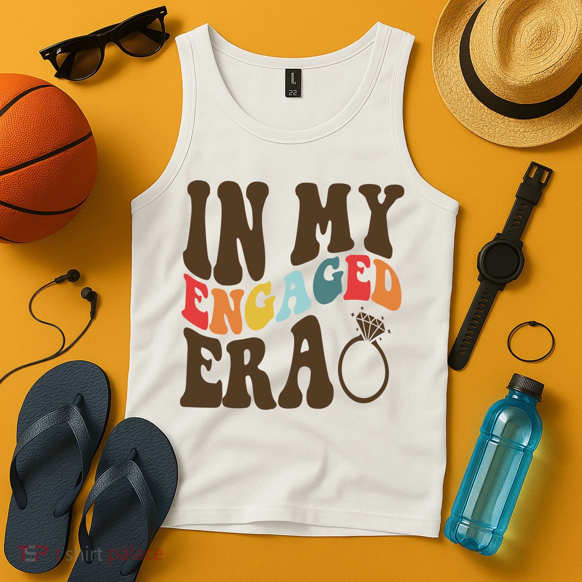 In My Engaged Era Cute Proposal Gift Tank Top