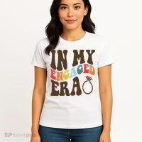 In My Engaged Era Cute Proposal Gift Women's T-Shirt thumb 4