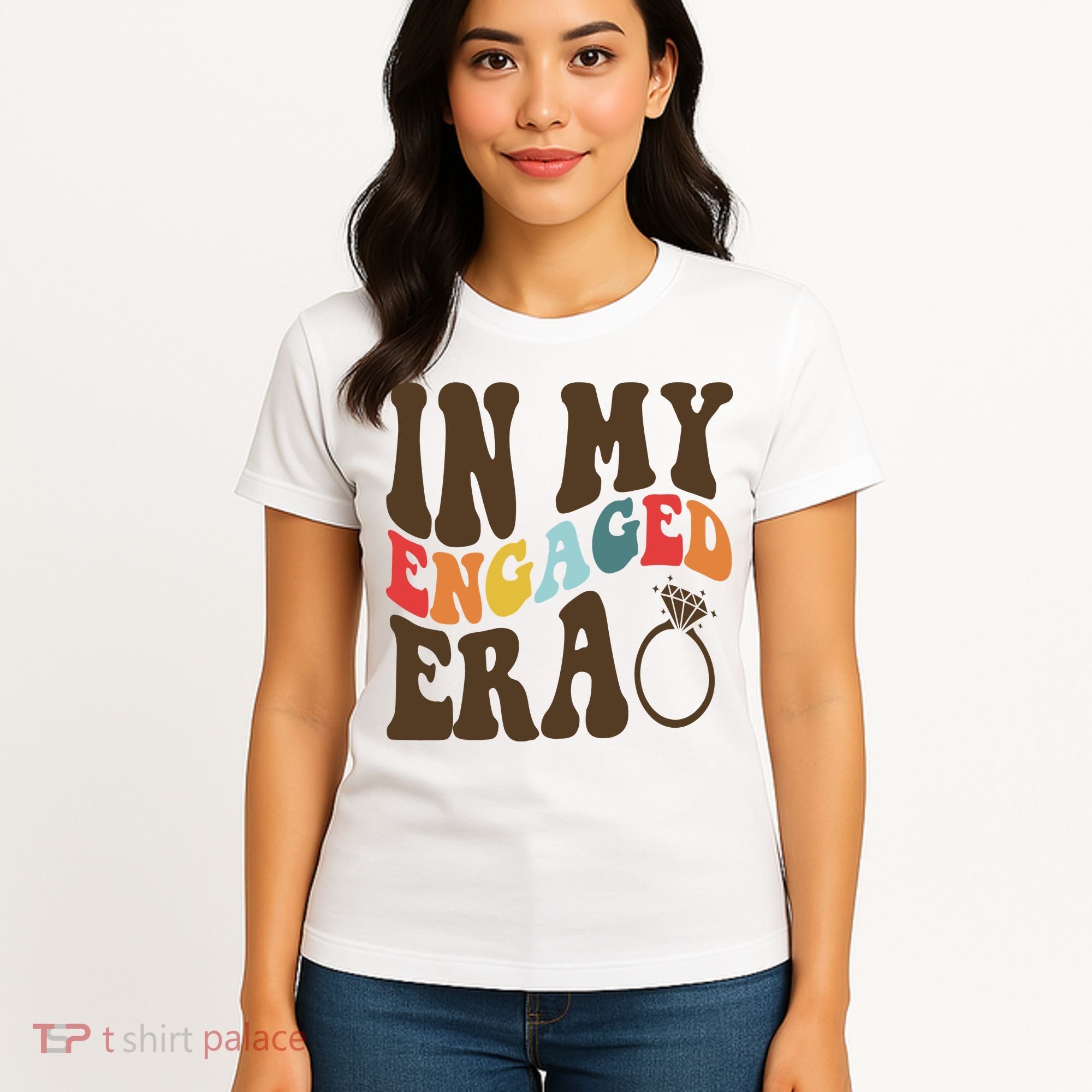 In My Engaged Era Cute Proposal Gift Women's T-Shirt