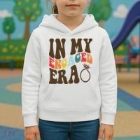 In My Engaged Era Cute Proposal Gift Kids Hoodie thumb 3