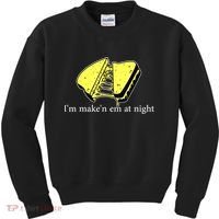 IM MakeN Em At Night Cheese Sandwich Kids Sweatshirt thumb 0