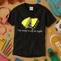 IM MakeN Em At Night Cheese Sandwich Kids T-Shirt thumb 3