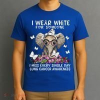 I Miss Every Single Day Lung Cancer Awareness Gift T-Shirt thumb 3