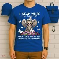 I Miss Every Single Day Lung Cancer Awareness Gift T-Shirt thumb 6