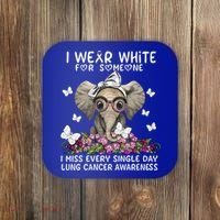 I Miss Every Single Day Lung Cancer Awareness Gift Coaster thumb 0