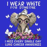 I Miss Every Single Day Lung Cancer Awareness Gift Baby Bodysuit thumb 2