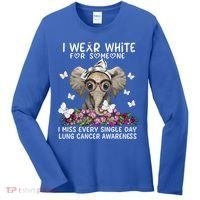 I Miss Every Single Day Lung Cancer Awareness Gift Women's Long Sleeve Shirt thumb 0