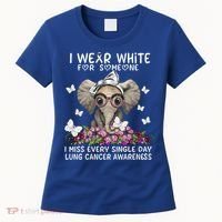 I Miss Every Single Day Lung Cancer Awareness Gift Women's T-Shirt thumb 0