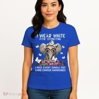 I Miss Every Single Day Lung Cancer Awareness Gift Women's T-Shirt thumb 4
