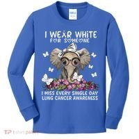 I Miss Every Single Day Lung Cancer Awareness Gift Kids Long Sleeve Shirt thumb 0