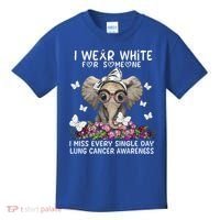 I Miss Every Single Day Lung Cancer Awareness Gift Kids T-Shirt thumb 0