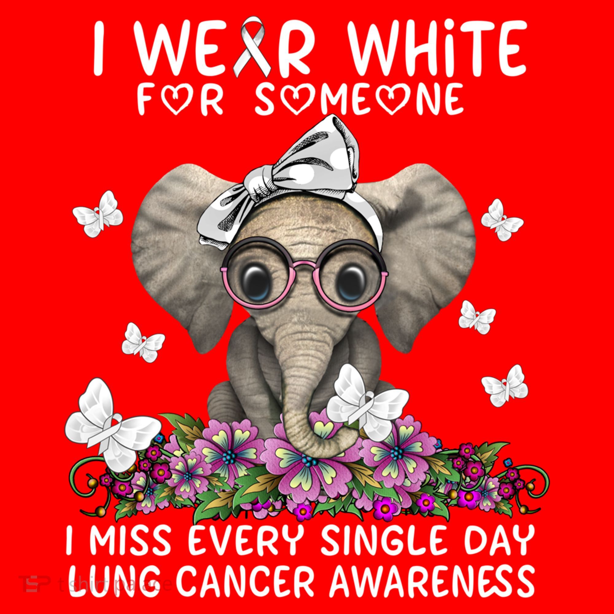 I Miss Every Single Day Lung Cancer Awareness Gift Santa Hat