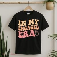In My Engaged Era Groovy Bride Bachelorette Party Bridesmaid T-Shirt thumb 2