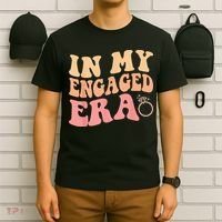 In My Engaged Era Groovy Bride Bachelorette Party Bridesmaid T-Shirt thumb 6