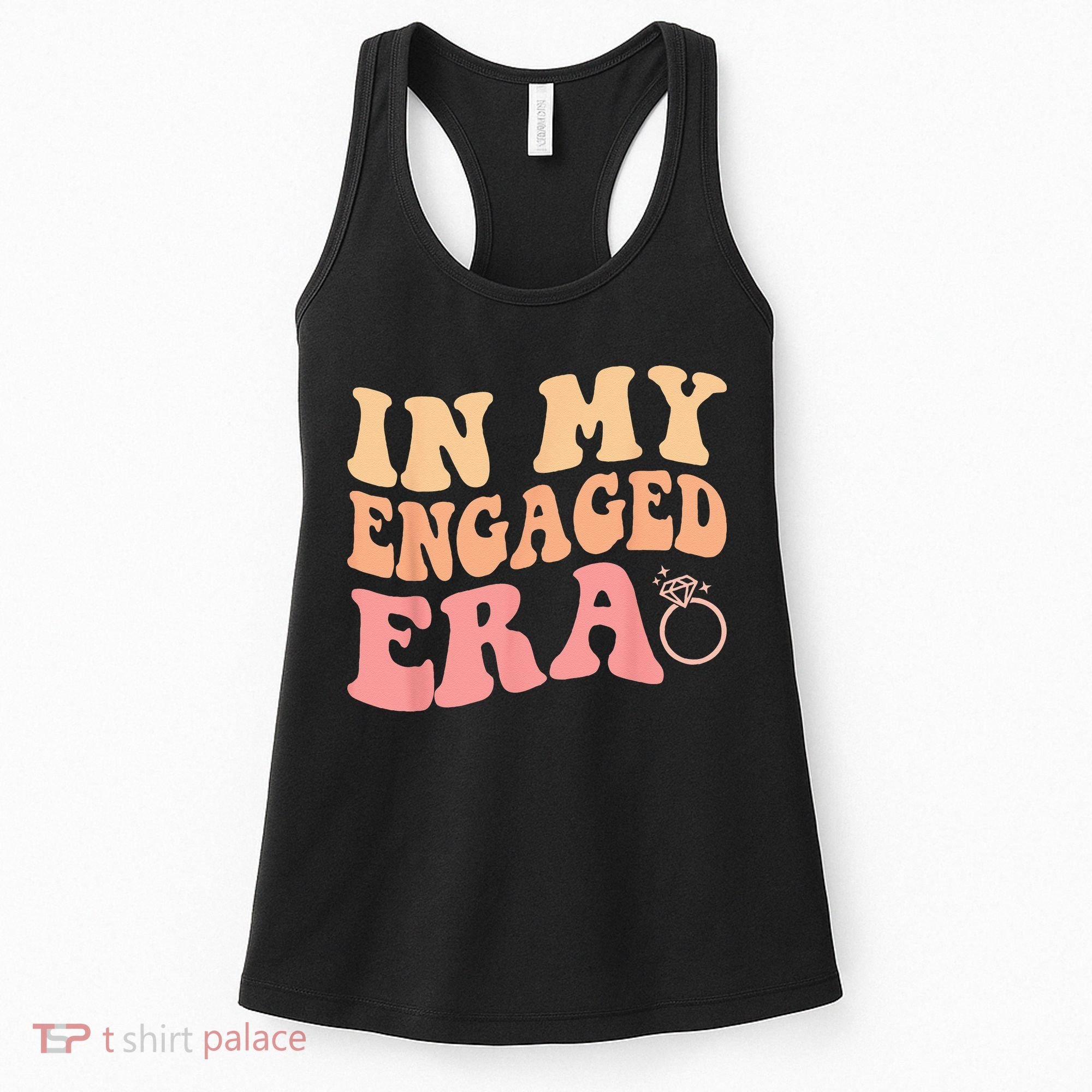In My Engaged Era Groovy Bride Bachelorette Party Bridesmaid Women's Tank Top