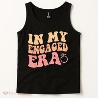 In My Engaged Era Groovy Bride Bachelorette Party Bridesmaid Tank Top thumb 2