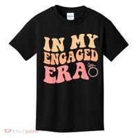In My Engaged Era Groovy Bride Bachelorette Party Bridesmaid Kids T-Shirt thumb 0