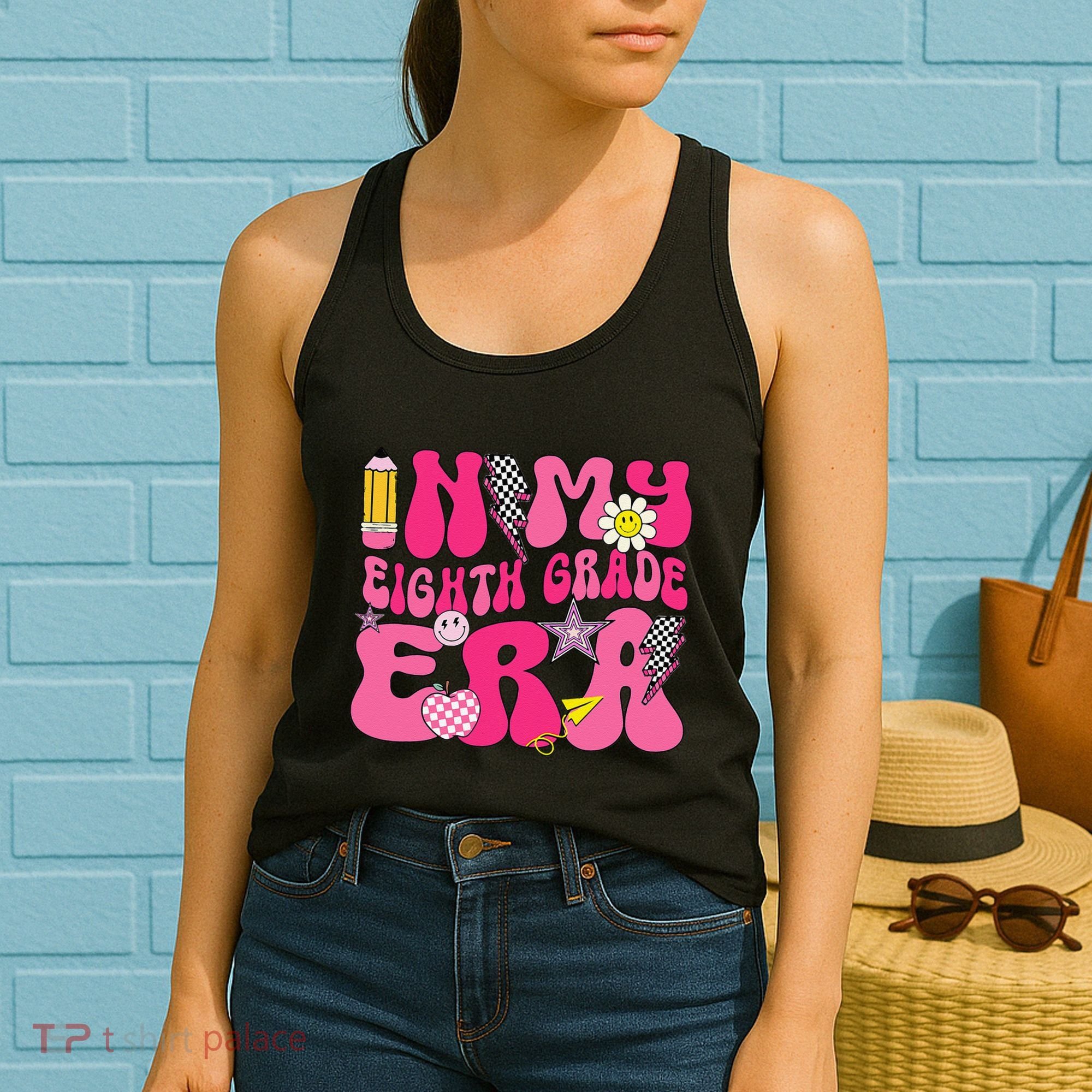 In My Eighth Grade Era 8th Grade Teacher Student Boy Girl Gift Women's Tank Top