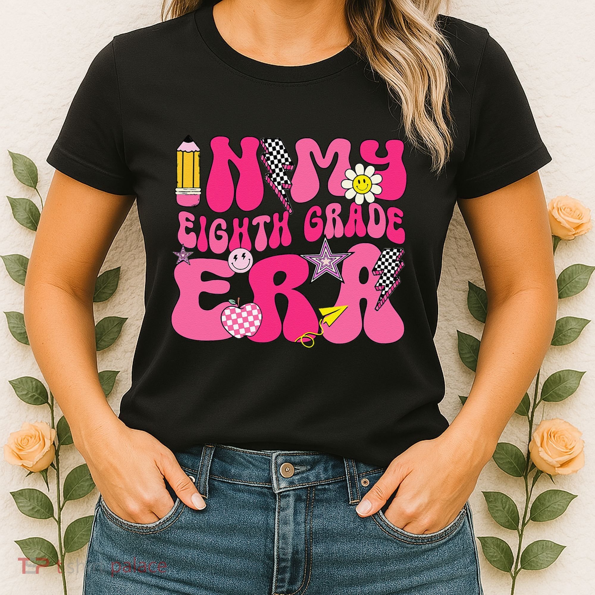 In My Eighth Grade Era 8th Grade Teacher Student Boy Girl Gift Women's T-Shirt