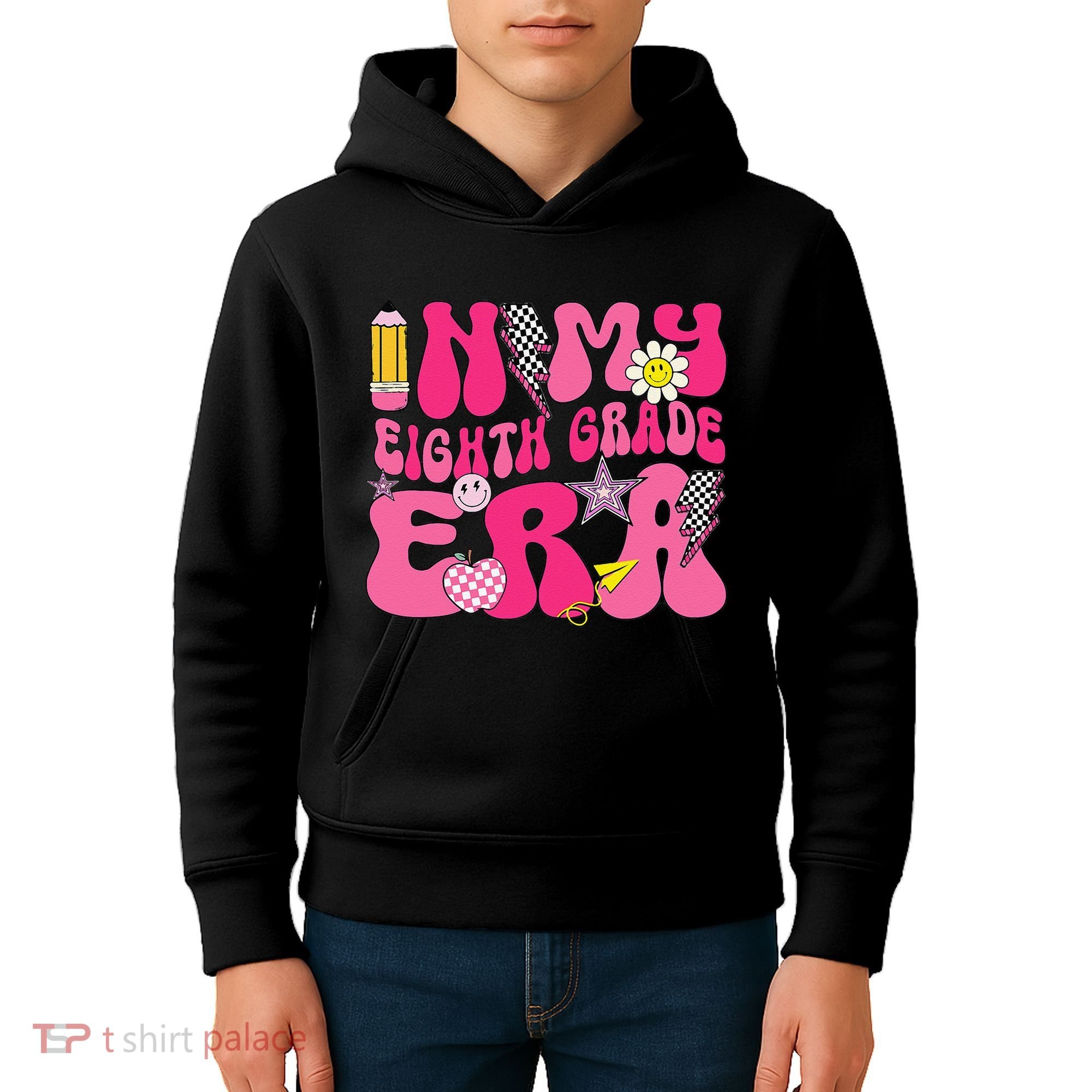 In My Eighth Grade Era 8th Grade Teacher Student Boy Girl Gift Kids Hoodie