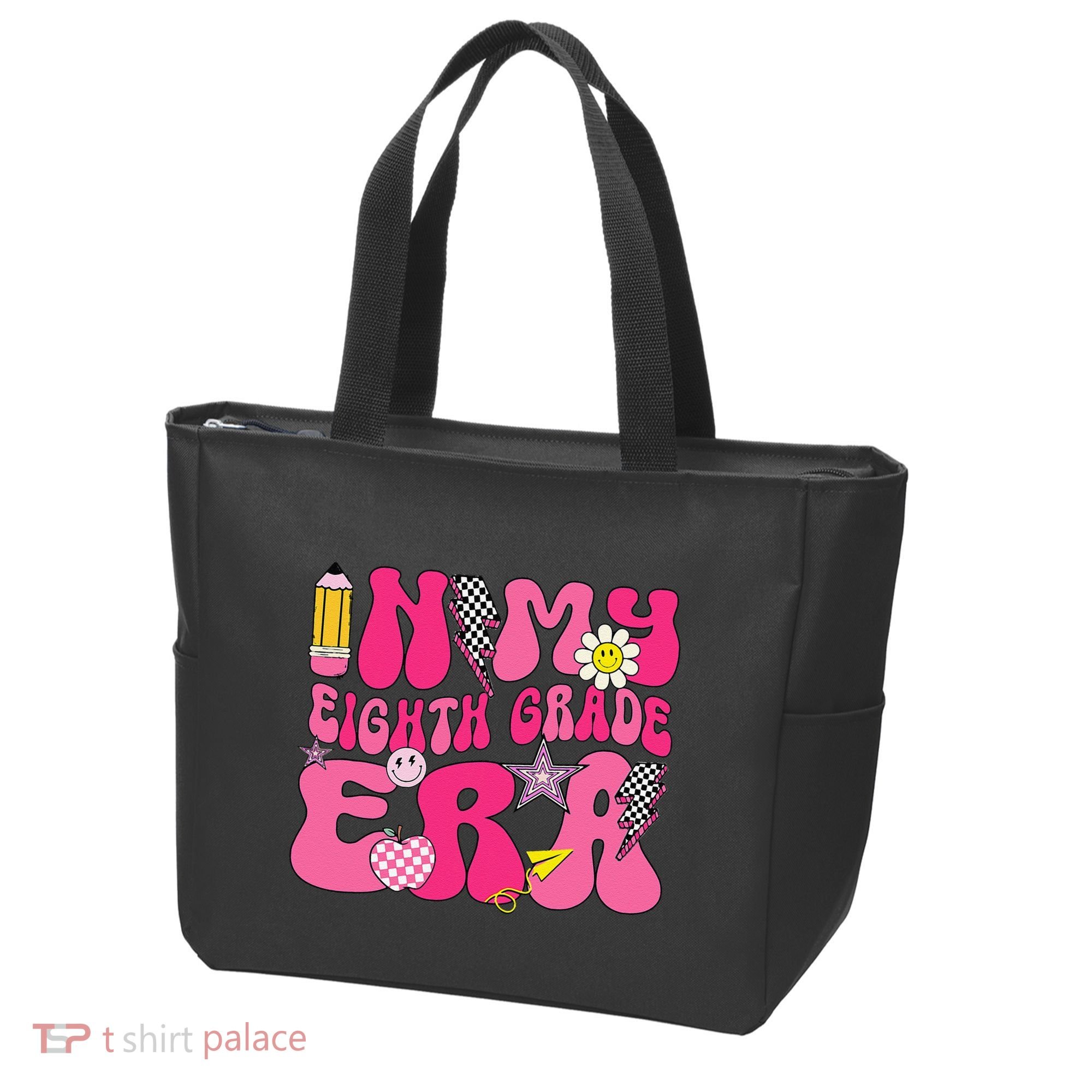 In My Eighth Grade Era 8th Grade Teacher Student Boy Girl Gift Tote Bag