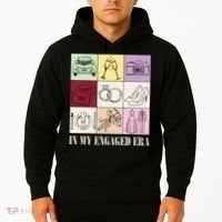 In My Engaged Era Retro Bride Wedding Engagement Hoodie thumb 2