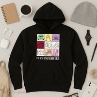 In My Engaged Era Retro Bride Wedding Engagement Hoodie thumb 3