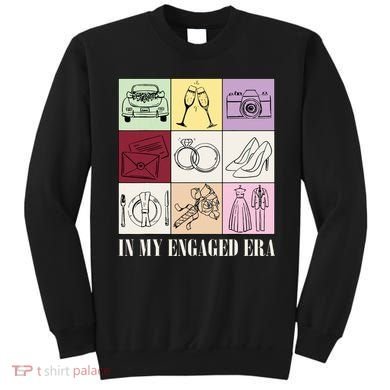 In My Engaged Era Retro Bride Wedding Engagement Sweatshirt