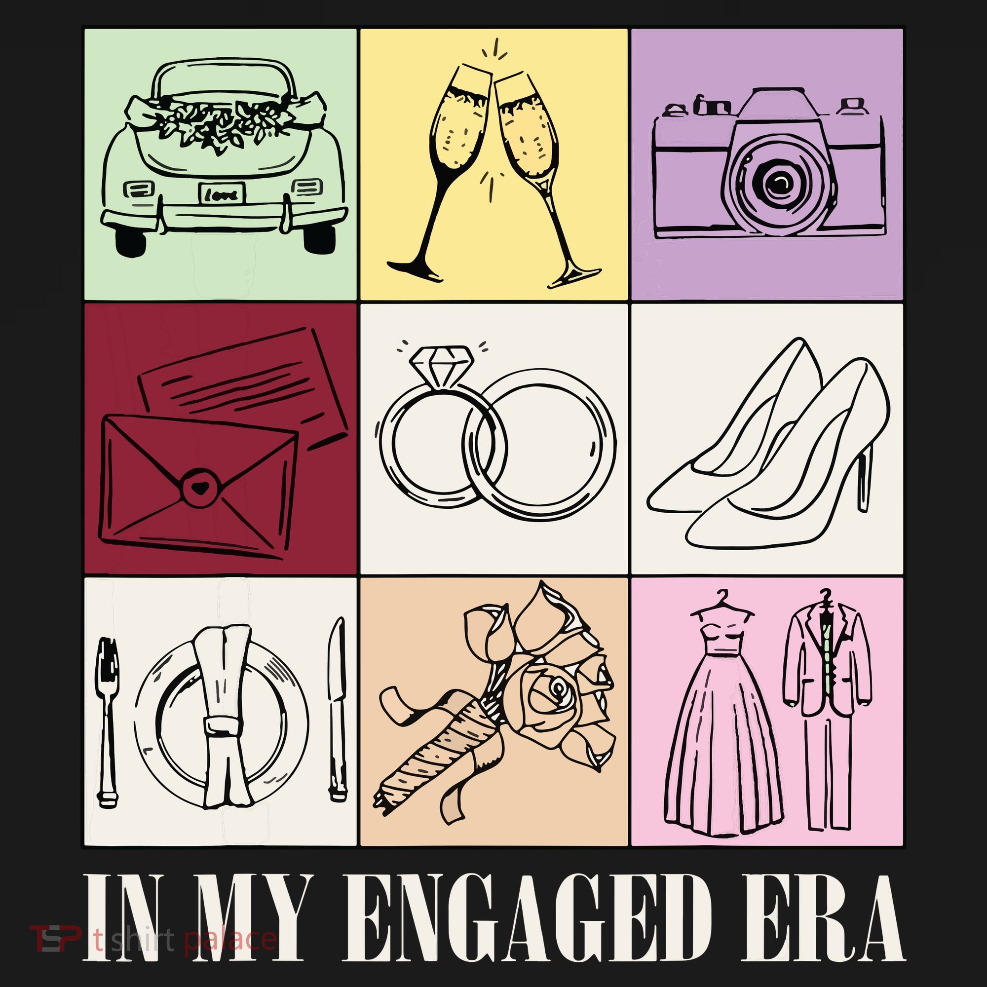 In My Engaged Era Retro Bride Wedding Engagement Sweatshirt