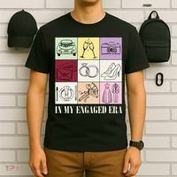 In My Engaged Era Retro Bride Wedding Engagement T-Shirt thumb 6