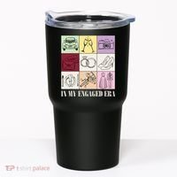 In My Engaged Era Retro Bride Wedding Engagement Tumbler thumb 0
