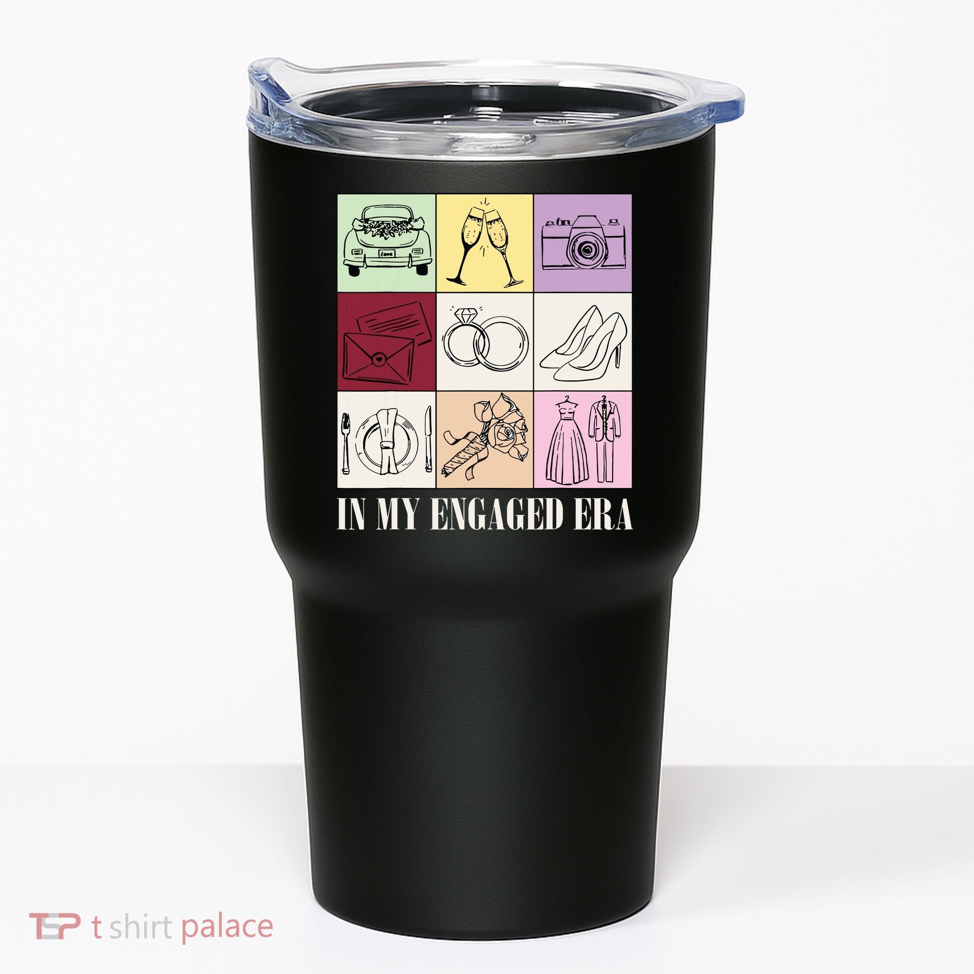 In My Engaged Era Retro Bride Wedding Engagement Tumbler