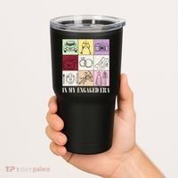 In My Engaged Era Retro Bride Wedding Engagement Tumbler thumb 2