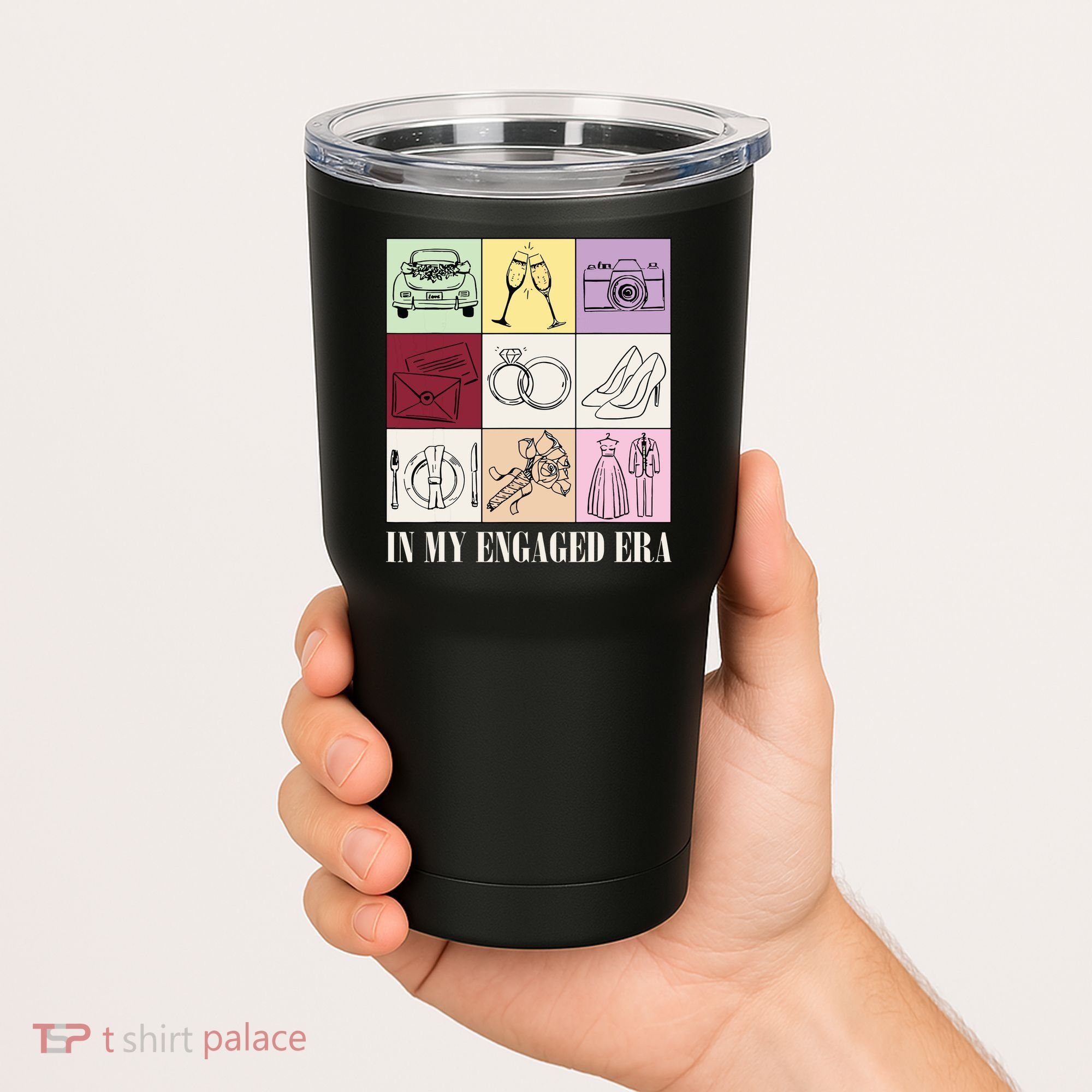 In My Engaged Era Retro Bride Wedding Engagement Tumbler