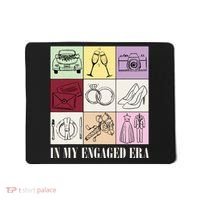In My Engaged Era Retro Bride Wedding Engagement Mousepad thumb 0