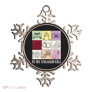 In My Engaged Era Retro Bride Wedding Engagement Ornament