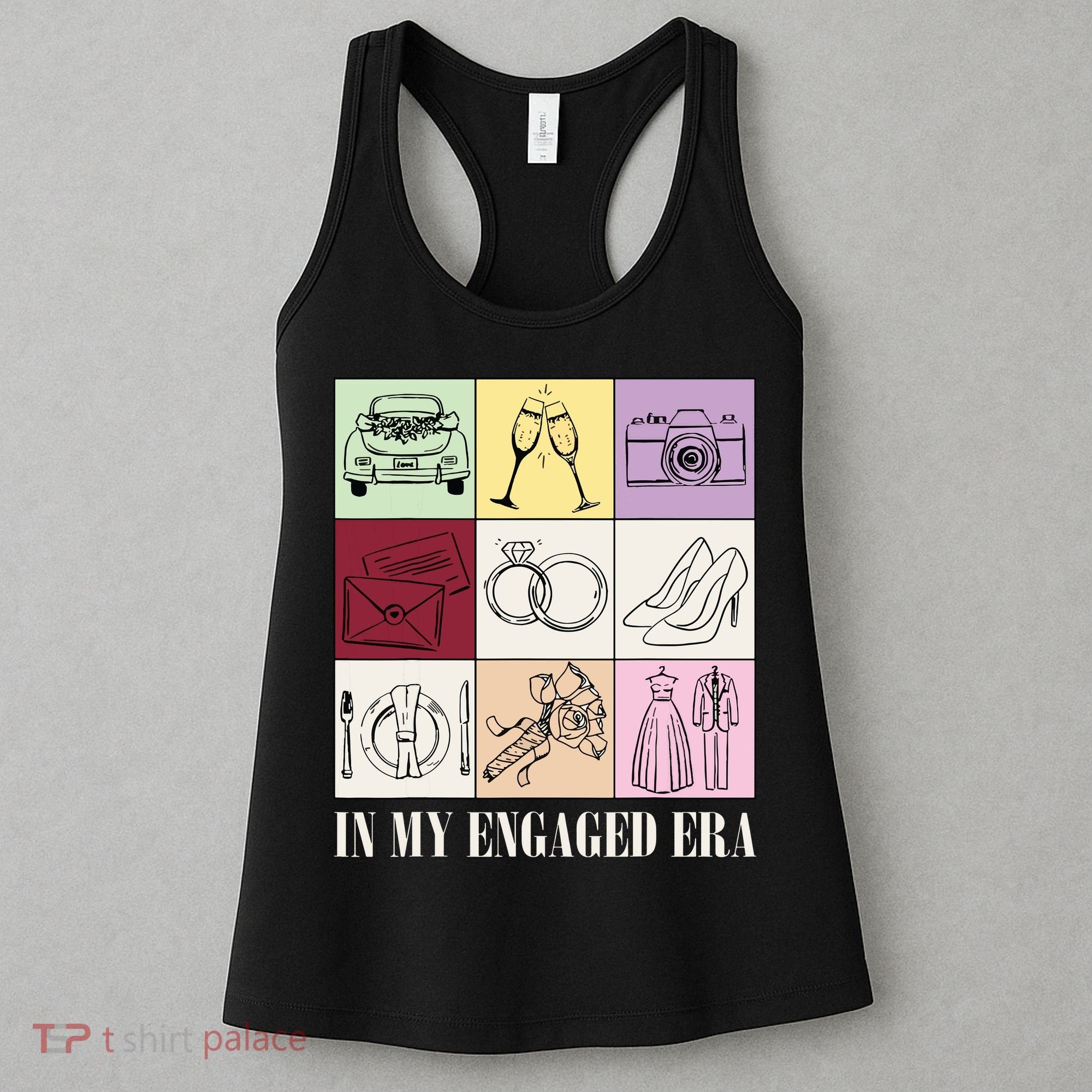 In My Engaged Era Retro Bride Wedding Engagement Women's Tank Top