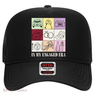 In My Engaged Era Retro Bride Wedding Engagement Hat
