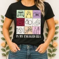 In My Engaged Era Retro Bride Wedding Engagement Women's T-Shirt thumb 2