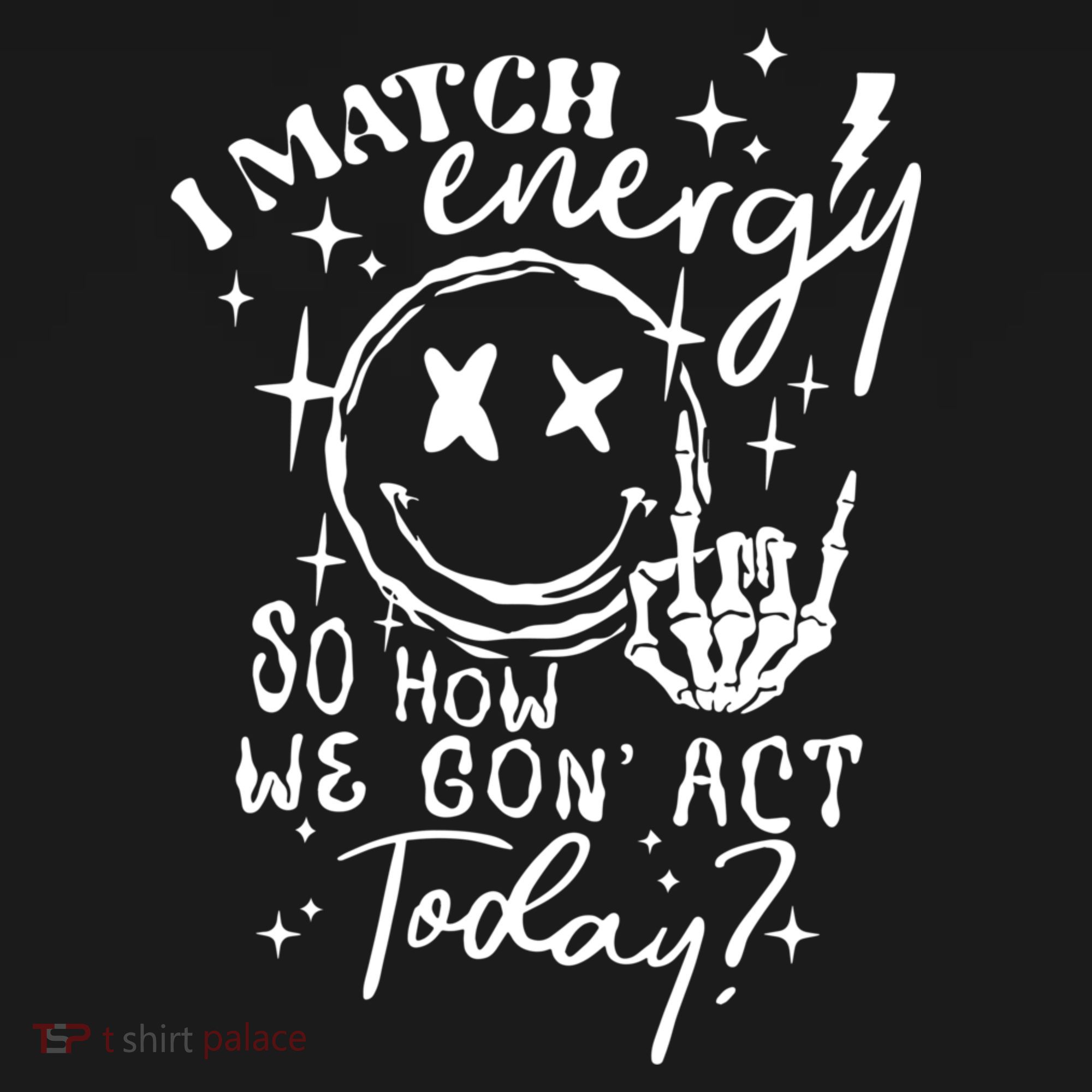 I Match Energy So How We Gon Act Today Retro Style Skeleton Women's Tank Top