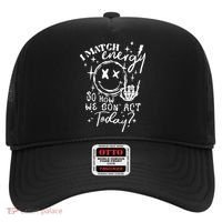 I Match Energy So How We Gon Act Today Retro Style Skeleton Hat thumb 0