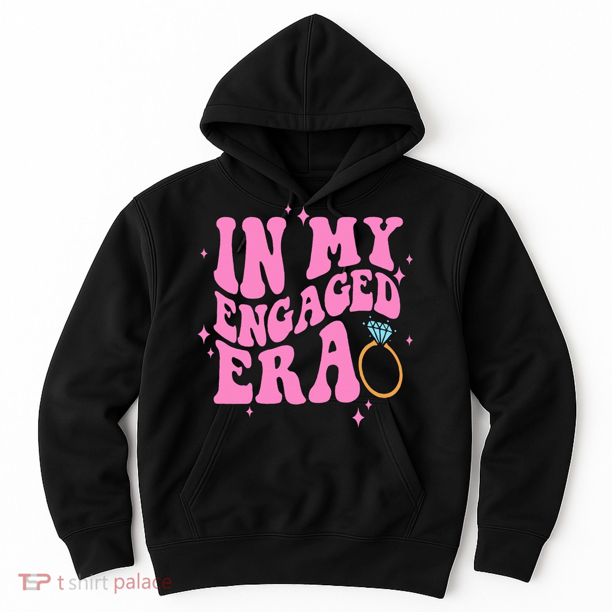 In My Engaged Era Groovy Bride Bachelorette Party Bridesmaid  Hoodie