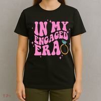 In My Engaged Era Groovy Bride Bachelorette Party Bridesmaid  T-Shirt thumb 4