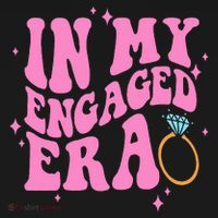 In My Engaged Era Groovy Bride Bachelorette Party Bridesmaid  Polo thumb 3