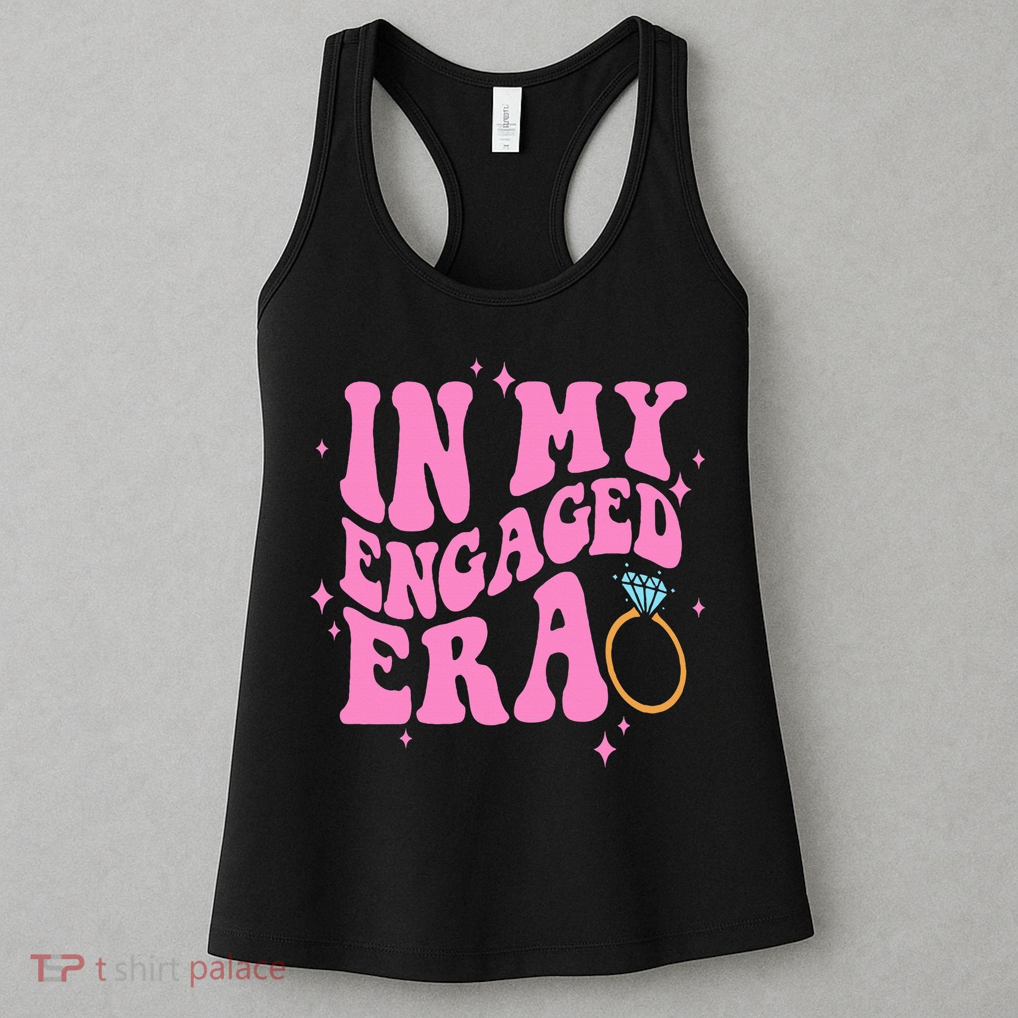 In My Engaged Era Groovy Bride Bachelorette Party Bridesmaid  Women's Tank Top