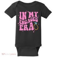 In My Engaged Era Groovy Bride Bachelorette Party Bridesmaid  Baby Bodysuit thumb 0